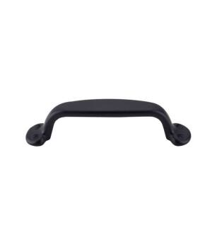Top Knobs M532 Nouveau II 3 3/4" Center to Center Zinc Alloy Trunk Cabinet Pull in Flat Black