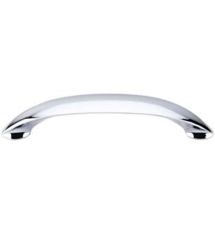 Top Knobs M519 Nouveau II 5 1/8" Center to Center Zinc Alloy New Haven Cabinet Pull in Polished Chrome