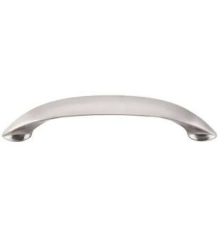 Top Knobs M518 Nouveau II 5 1/8" Center to Center Zinc Alloy New Haven Cabinet Pull in Brushed Satin Nickel