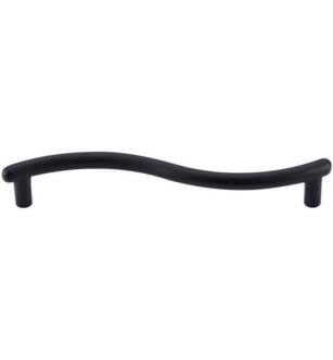 Top Knobs M508 Nouveau 5 1/8" Center to Center Zinc Alloy Spiral Cabinet Pull in Flat Black