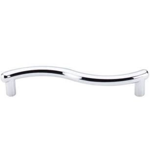 Top Knobs M510 Nouveau 3 3/4" Center to Center Zinc Alloy Spiral Cabinet Pull in Polished Chrome