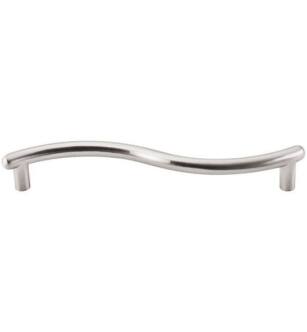 Top Knobs M506 Nouveau 5 1/8" Center to Center Zinc Alloy Spiral Cabinet Pull in Brushed Satin Nickel