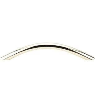 Top Knobs M426 Nouveau 5 1/8" Center to Center Steel Curved Wire Cabinet Pull in Polished Brass