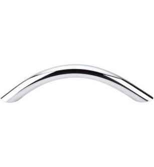 Top Knobs M425 Nouveau 3 3/4" Center to Center Steel Curved Wire Cabinet Pull in Polished Chrome