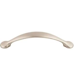 Top Knobs M419 Nouveau 5 1/8" Center to Center Zinc Alloy Honeyman Cabinet Pull in Brushed Satin Nickel