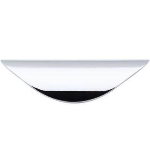 Top Knobs M413 Nouveau 1 1/4" Center to Center Zinc Alloy Cup Cabinet Pull in Polished Chrome
