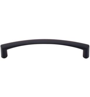Top Knobs M393 Nouveau 5 1/8" Center to Center Zinc Alloy Griggs Cabinet Pull in Flat Black