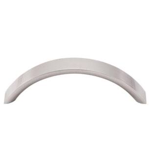 Top Knobs M394 Nouveau 3 3/4" Center to Center Zinc Alloy Crescent Cabinet Pull in Brushed Satin Nickel