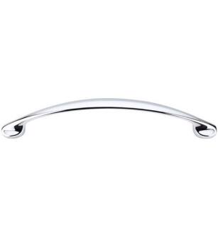 Top Knobs M388 Nouveau 5 1/8" Center to Center Zinc Alloy Mandal Cabinet Pull in Polished Chrome