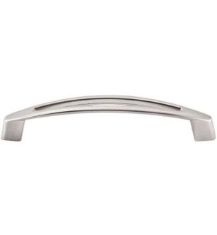 Top Knobs M389 Nouveau 5 1/8" Center to Center Zinc Alloy Verona Cabinet Pull in Brushed Satin Nickel