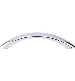 Top Knobs M385 Nouveau 3 3/4" Center to Center Zinc Alloy Bow Cabinet Pull in Polished Chrome
