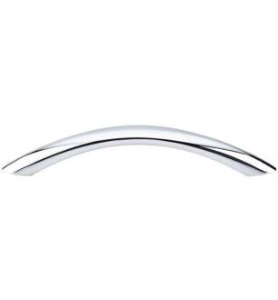 Top Knobs M382 Nouveau 5 1/8" Center to Center Zinc Alloy Bow Cabinet Pull in Polished Chrome