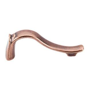 Top Knobs M226 Tuscany 2 1/2" Center to Center Zinc Alloy Dover Latch Pull in Old English Copper
