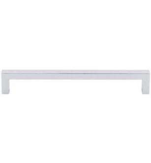 Top Knobs M2143 Nouveau III 7 5/8" Center to Center Square Bar Cabinet Pull in Polished Chrome
