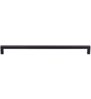 Top Knobs M2139 Nouveau III 17 5/8" Center to Center Square Bar Cabinet Pull in Flat Black