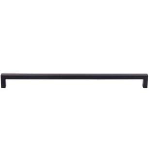 Top Knobs M2138 Nouveau III 12 5/8" Center to Center Square Bar Cabinet Pull in Flat Black