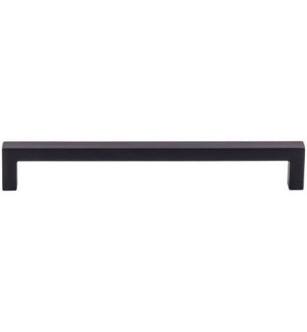 Top Knobs M2137 Nouveau 7 5/8" Center to Center Square Bar Cabinet Pull in Flat Black