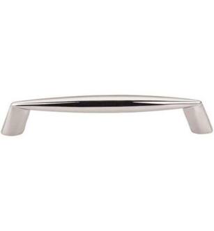 Top Knobs M1955 Nouveau II 5 1/8" Center to Center Zinc Alloy Rung Cabinet Pull in Polished Nickel