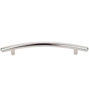 Top Knobs M1952 Nouveau 6 3/8" Center to Center Steel Curved Bar Cabinet Pull in Polished Nickel