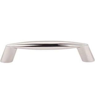 Top Knobs M1954 Nouveau II 3 3/4" Center to Center Zinc Alloy Rung Cabinet Pull in Polished Nickel