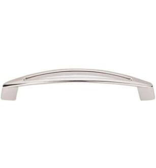 Top Knobs M1948 Nouveau 5 1/8" Center to Center Zinc Alloy Verona Cabinet Pull in Polished Nickel