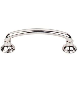 Top Knobs M1937 Edwardian 4" Center to Center Zinc Alloy Lund Cabinet Pull in Polished Nickel