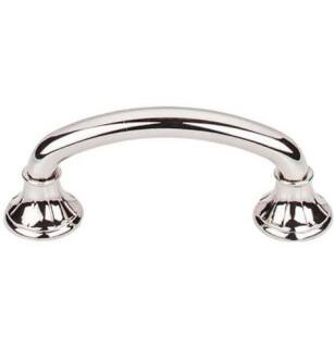 Top Knobs M1936 Edwardian 3" Center to Center Zinc Alloy Lund Cabinet Pull in Polished Nickel