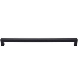 Top Knobs M1840 Nouveau III 12" Center to Center Zinc Alloy Square Bar Cabinet Pull in Flat Black