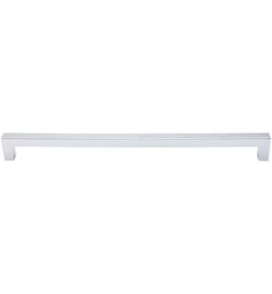 Top Knobs M1839 Nouveau III 12" Center to Center Zinc Alloy Square Bar Cabinet Pull in Polished Chrome