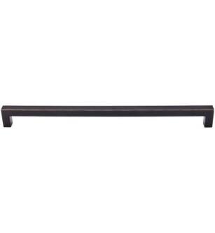 Top Knobs M1837 Nouveau III 12" Center to Center Zinc Alloy Square Bar Cabinet Pull in Tuscan Bronze