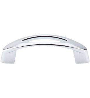 Top Knobs M1771 Nouveau 3" Center to Center Zinc Alloy Verona Cabinet Pull in Polished Chrome