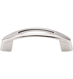 Top Knobs M1770 Nouveau 3" Center to Center Zinc Alloy Verona Cabinet Pull in Polished Nickel
