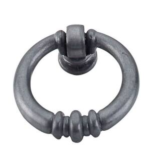 Top Knobs M177 Tuscany 1 5/8" Zinc Alloy Newton Drop Ring Pull in Pewter Light