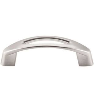 Top Knobs M1769 Nouveau 3" Center to Center Zinc Alloy Verona Cabinet Pull in Brushed Satin Nickel