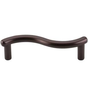 Top Knobs M1762 Nouveau 3" Center to Center Zinc Alloy Ceramic Spiral Cabinet Pull in Patina Rouge
