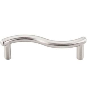 Top Knobs M1758 Nouveau 3" Center to Center Zinc Alloy Spiral Cabinet Pull in Brushed Satin Nickel