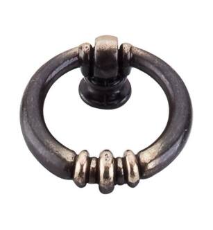 Top Knobs M176 Tuscany 1 5/8" Zinc Alloy Newton Drop Ring Pull in Dark Antique Brass