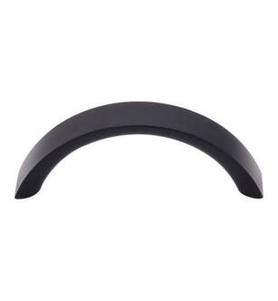 Top Knobs M1744 Nouveau 3" Center to Center Zinc Alloy Crescent Cabinet Pull in Flat Black