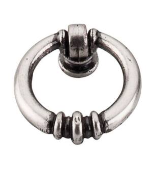 Top Knobs M173 Tuscany 1 5/8" Zinc Alloy Newton Drop Ring Pull in Pewter Antique