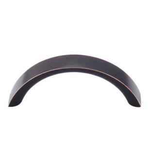 Top Knobs M1734 Nouveau 3" Center to Center Zinc Alloy Crescent Cabinet Pull in Tuscan Bronze