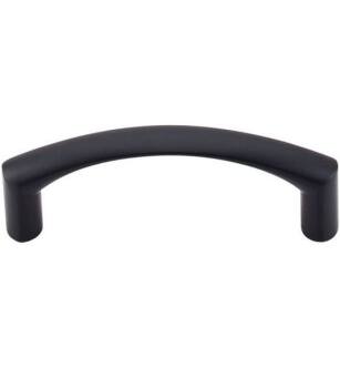 Top Knobs M1711 Nouveau 3" Center to Center Zinc Alloy Griggs Cabinet Pull in Flat Black
