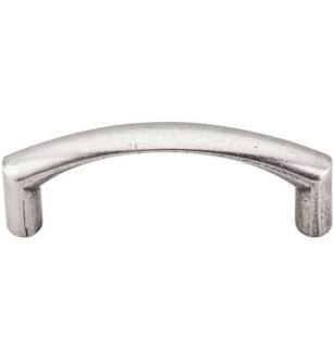 Top Knobs M1710 Nouveau 3" Center to Center Zinc Alloy Griggs Cabinet Pull in Pewter Antique