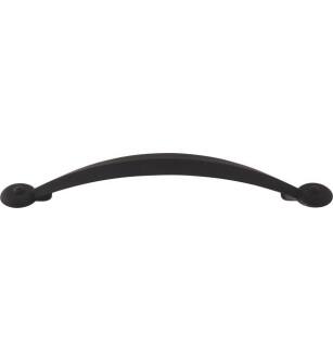 Top Knobs M1679 Dakota 5 1/8" Center to Center Zinc Alloy Angle Cabinet Pull in Flat Black