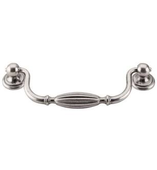 Top Knobs M133 Tuscany 5 1/8" Center to Center Zinc Alloy Drop Cabinet Pull in Pewter Antique