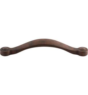 Top Knobs M1219 Dakota 5 1/8" Center to Center Zinc Alloy Saddle Cabinet Pull in Patina Rouge