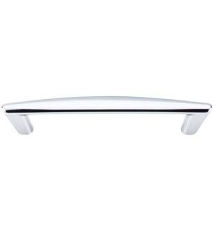 Top Knobs M1184 Nouveau III 5 1/8" Center to Center Zinc Alloy Tinley Cabinet Pull in Polished Chrome