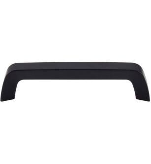 Top Knobs M1174 Nouveau III 5 1/8" Center to Center Zinc Alloy Tapered Bar Cabinet Pull in Flat Black