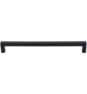 Top Knobs M1153 Nouveau III 8 7/8" Center to Center Zinc Alloy Square Bar Cabinet Pull in Flat Black