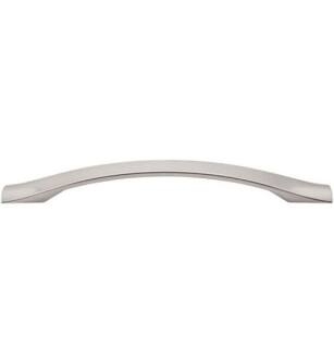 Top Knobs M1149 Nouveau III 6 1/4" Center to Center Zinc Alloy Crest Cabinet Pull in Brushed Satin Nickel