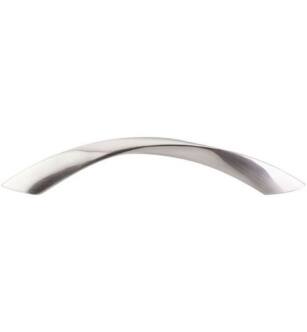 Top Knobs M1143 Nouveau III 5 1/8" Center to Center Zinc Alloy Twist Cabinet Pull in Brushed Satin Nickel